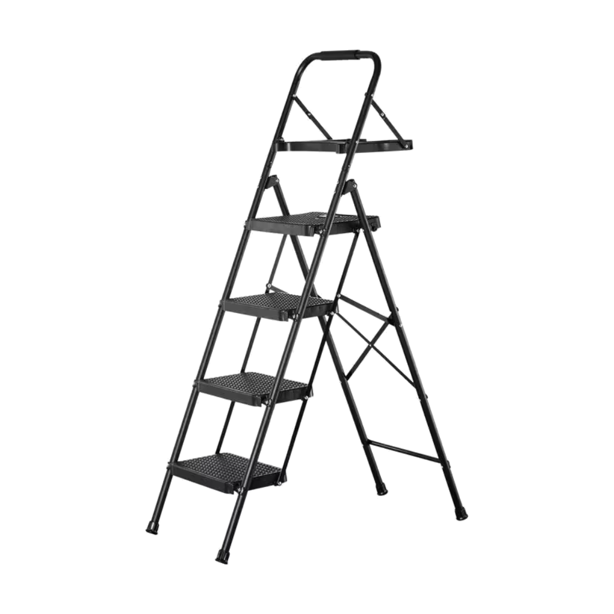 Trapladder Staal 5 Treden met Gereedschapsplateau