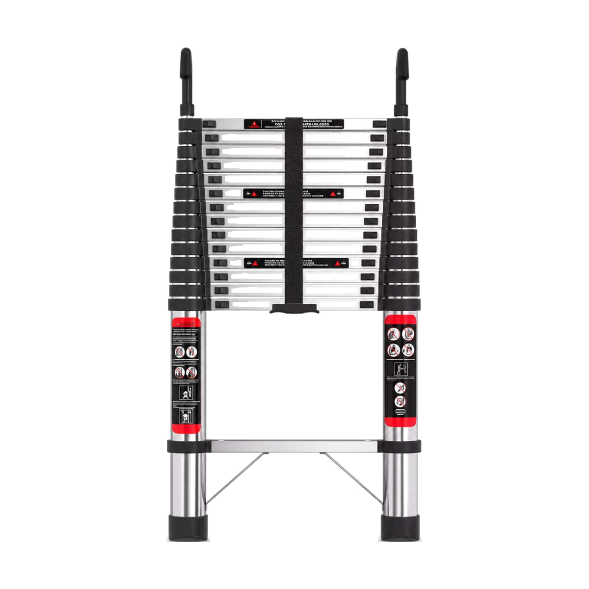 Telescoopladder 5 m RVS met Dakhaken