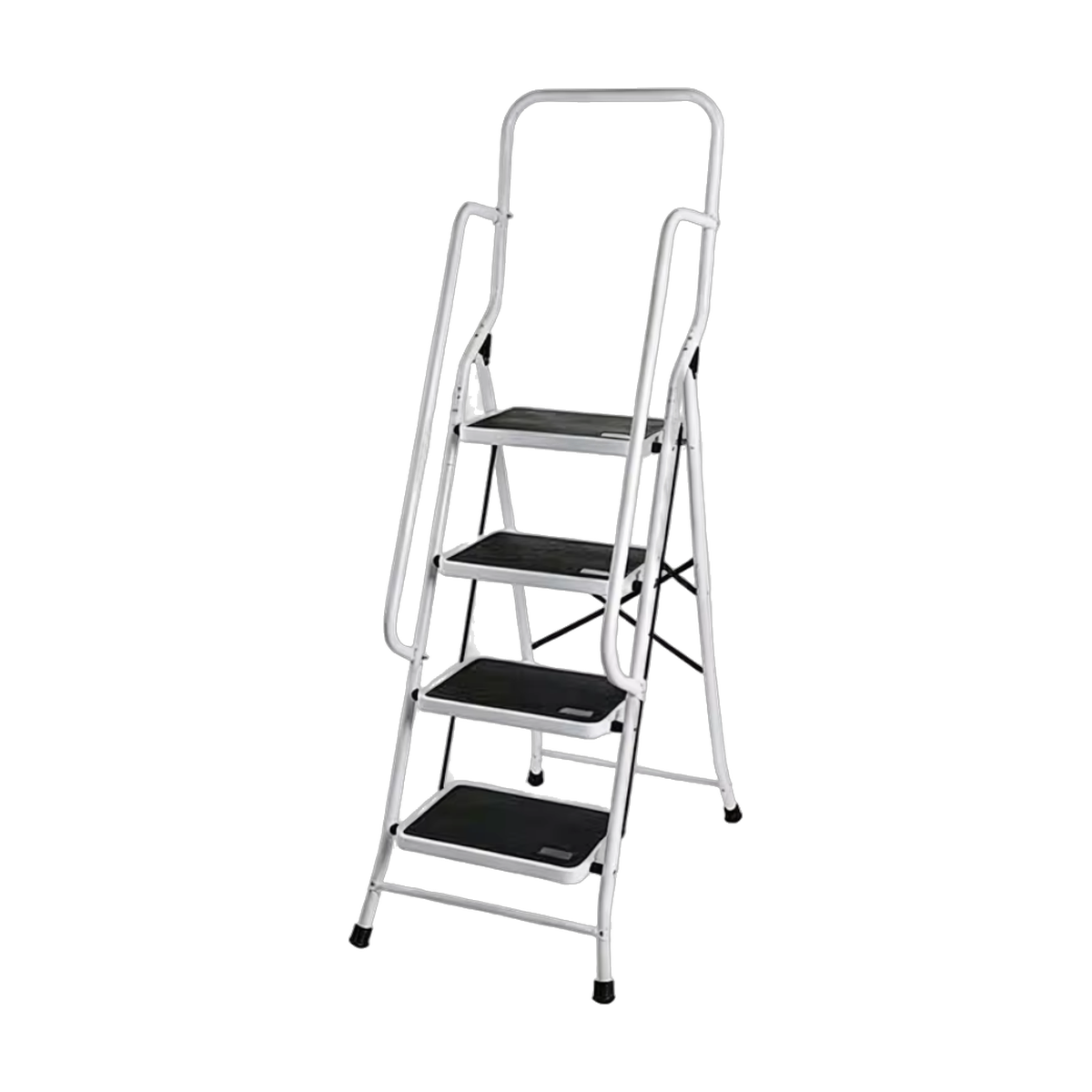 Trapladder Staal 4 Treden met Leuning